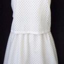 The Loft "" WHITE EYELET OVERLAY TOP CAREER CASUAL DRESS SIZE: 2P NWT $80 Photo 7