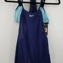 Nike NEW  Layered Sport Tankini Swimsuit Set Two Piece Womens Size S Blue‎ TOP Photo 0