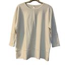 Spanx  Sweatshirt Size Small White Perfect Length Dolman 3/4 Sleeve Oversized Photo 0