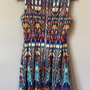 Gabby Skye  Women's 4P Petite Sleeveless Patterned Fit and Flare Multicolor Dress Photo 8