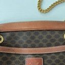 CELINE  Vintage Macadam Chain Shoulder Bag Leather PVC interior monogram brown Photo 10