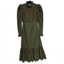 Tuckernuck  Hyacinth House Regina Ruffle Midi Dress in Green - Size XXS Photo 2