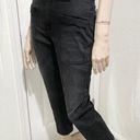 ZARA  High Waist Stretch Black Capri Denim Jeans 8 Photo 0