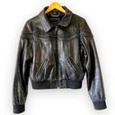 Knoles & Carter London Vintage Bomber Jacket Black Italian Lambskin Leather M/L Size L Photo 0