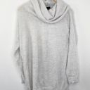 Reserved  Gray Cowl Neck Long Sleeve Eyelash Knit Sweater Women's Size Medium M Photo 0