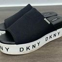 DKNY  Carli Slide Sandals Black Y2K Platform Shoes Size 9 Photo 0