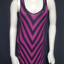 Apt. 9  Black & Purple Cheveron Striped Maxi Dress Photo 1