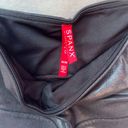 Spanx Womens  Black Faux Leather Moto Leggings size Medium Photo 3