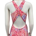 Yumi Kim  Silk Cross-back floral mini dress in Coral size XS NWT Photo 3