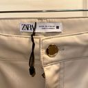 ZARA Slim Flare, Super high-rise leather pants Photo 2