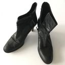 via spiga  Black‎ Leather Heeled Buckle Zip Bootie Ankle Boots Womens Size 11M Photo 1