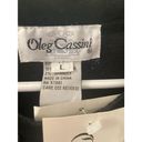 Oleg Cassini Women's  Black Beaded Bodysuit Size L Photo 3