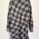 Simply Southern NEW  Plaid Open Midi Cardigan Sweater Gray Size L Photo 6