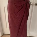 Rag and Bone  Amber twist-front silk crepe de chine midi skirt Photo 11