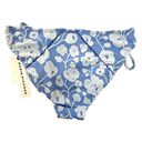 Robin Piccone  women's Sadie Floral Sky Blue Bikini Bottom Small NEW $66 Photo 8