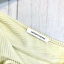 Caution to the Wind  Women's Yellow V Neck Knit Baby Doll Dress Medium Photo 2