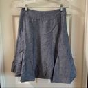 Coldwater Creek Blue Chambray Aline Skirt size PXS Photo 0