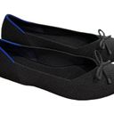 Rothy's  Noir Mesh Textile The Bow Flat Black Women’s size 8.5 Photo 0