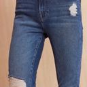 Good American  Good Legs Crop Fray Hem Jean in Blue521- Size 28 (6) Photo 2