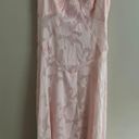 Light Pink Mesh Floral Maxi Dress Size XS Photo 0