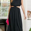 TCEC | Side Cut Midi Dress | S | Black | CD02559 Photo 0