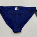 La Blanca NEW  Navy Crochet Hipster Swim Bottoms Photo 0