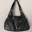 Black Soft Leather Buckle Bag Purse Photo 1