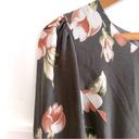 Everly  Grey Floral Long sleeve Skater Sheath Dress Crew Neck Small Photo 5