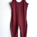 Girlfriend Collective  Womens XL Brown Acorn Scoop Neck Stretch Unitard Jumpsuit Photo 0