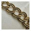 Monet  gold tone vintage link bracelet with safety chain Photo 4