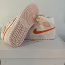 Jordan Air  1 Mid Pink Orange Photo 6