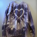 Urban Outfitters Oufitters Heart Tie Dye Crewneck  Photo 0