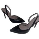 ALL SAINTS • Black Lily Leather Slingback Heel • Size 8 Photo 1