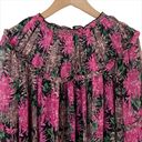 NWT Piper & Scoot Floral Flowy Mumu Dress Pink, Brown, Green Size Small Photo 2