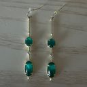 Kendra Scott Earrings Emerald Stone Photo 2