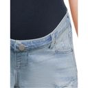 Time & Tru NWT  Women's Maternity Destructed Denim Shorts size: L (12-14) Photo 3