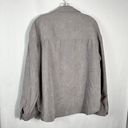 Velvet Heart Gray Corduroy Velvet Button Down Lightweight Shacket Shirt Large L Photo 5