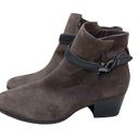 Coach  WOMEN'S BOOTS SZ 8 BROWN SUEDE BOOTIES BLOCK 2 INCH HEEL Photo 2