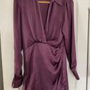 ZARA burgundy satin  dress Photo 1