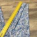 Carole Hochman Blue & White Paisley Print Elastic Drawstring Waist Pajama Pants Photo 6