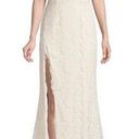 Fame and Partners  Dandelion Dress Gown Maxi Lace Cream Champagne Size 2 Photo 0