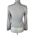 H&M  Two Button Fitted Blazer Jacket Womens Size 4 Beige‎ Long Sleeve Career Work Photo 1