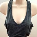 Reebok  Raceback gray black athletic athleisure casual comfy sport bra, size M Photo 0