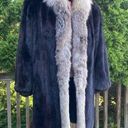 Size 14 Genuine Mink fur & Fox Princes Coat Photo 0