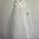 LULUS Spellbinding Beauty White Glitter Sleeveless Tulle Maxi Dress NEW Photo 0