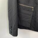 Doncaster  Jacket Womens Plus 14 NWT Black Striped Wool Blend Button Down Blazer Photo 3