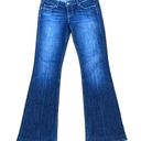 Paige  Laurel Canyon Boot Cut Jeans Mid Rise Faded Size 29 Photo 0