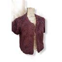 Anne Klein Ann Taylor Fuzzy Jacket Short Sleeves NWT Photo 3