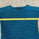 a.n.a A New Approach Teal and Navy Knit Striped Sweater Size Petite Small Photo 3