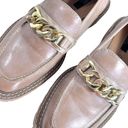 Bermuda Marks & Spencer M&S collection 
Leather Chain Detail Block Heel Loafers Photo 3